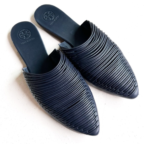 Tory Burch Shoes - Tory Burch Sienna flat nave slides mules 7.5